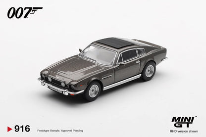 [Pre-Order] Mini GT Aston Martin V8 Vantage “The Living Daylights” – Weapons Off English Card MGT00916 1/64 Diecast