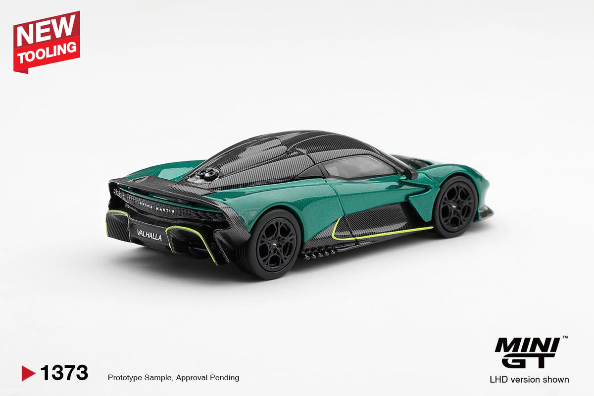 [Pre-Order] Mini GT Aston Martin Valhalla Podium Green MGT01373 1/64 Diecast