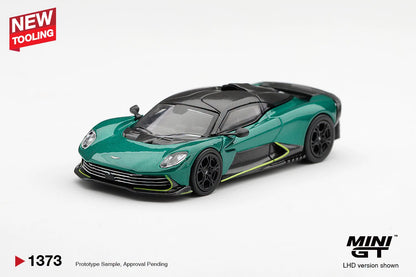[Pre-Order] Mini GT Aston Martin Valhalla Podium Green MGT01373 1/64 Diecast