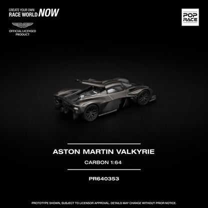 Pop Race Aston Martin Valkyrie Carbon PR640353 1/64 Diecast
