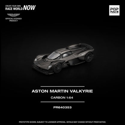 Pop Race Aston Martin Valkyrie Carbon PR640353 1/64 Diecast