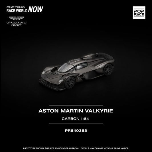 Pop Race Aston Martin Valkyrie Carbon PR640353 1/64 Diecast