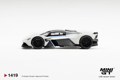 [PRE-ORDER] MINI GT Aston Martin Valkyrie Escaping White MGT01419 1/64 Diecast