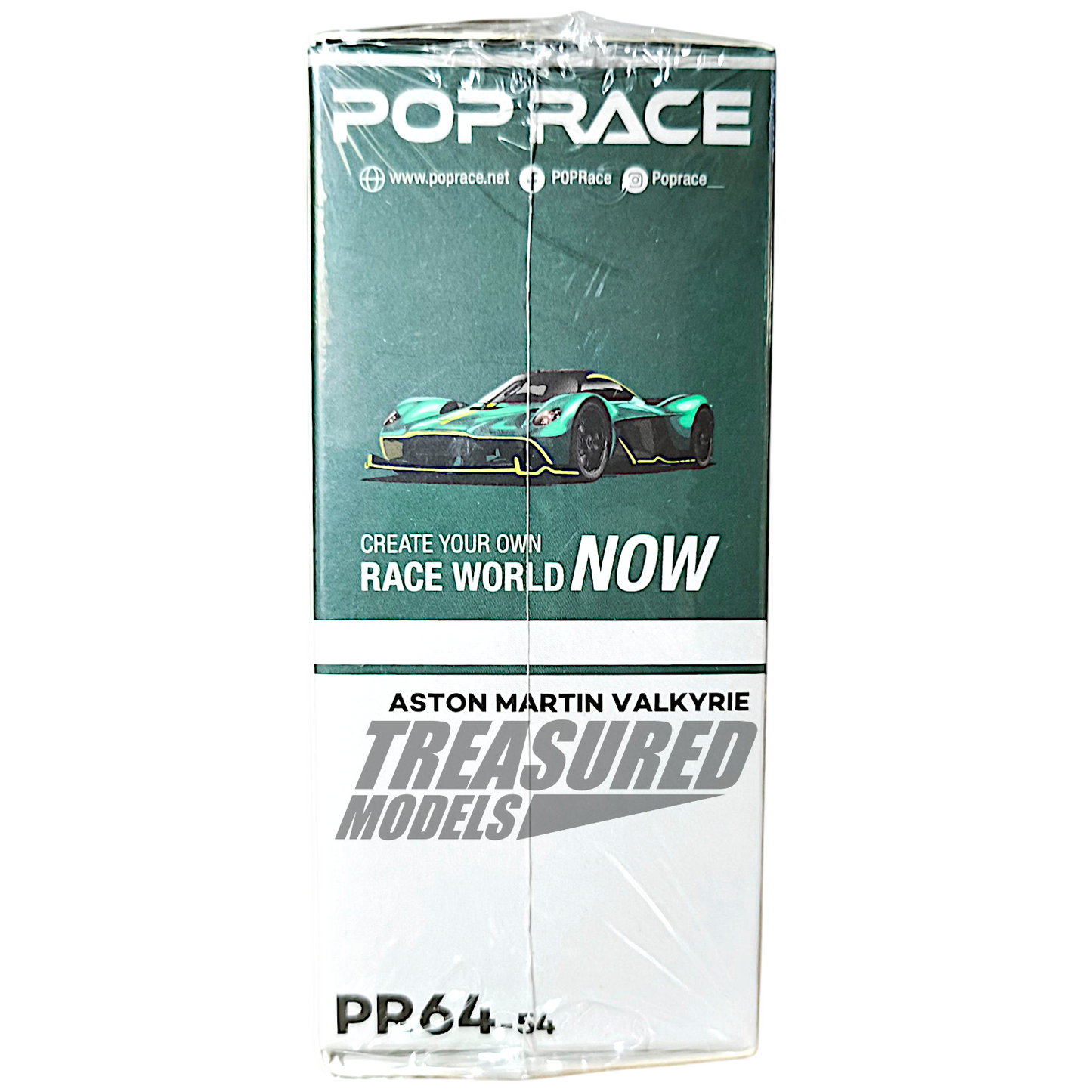 Pop Race Aston Martin Valkyrie Green PR640054 1/64 Diecast