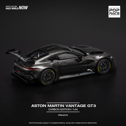Pop Race Aston Martin Vantage GT3 Carbon Edition PR640178 1/64 Die Cast
