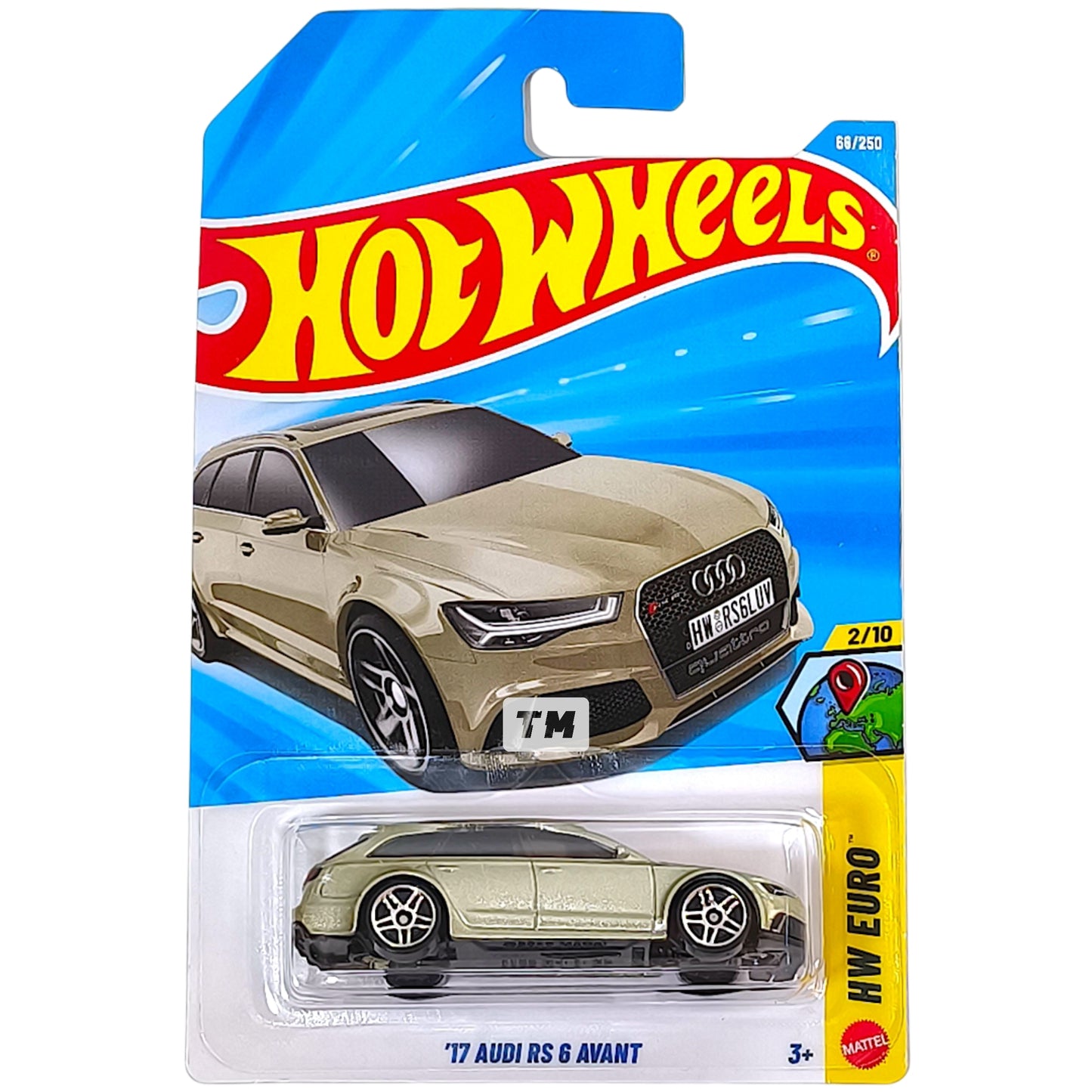Hot Wheels Audi 17 RS 6 Avant Metalflake Champagne 2026 Basic 1/64 Diecast