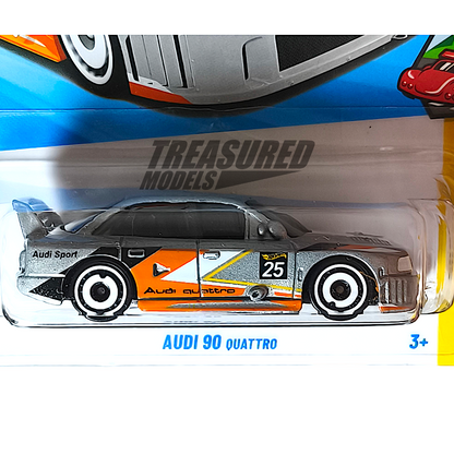 Hot Wheels Audi 90 Quattro Metalflake Gray 2025 Main Line Peak Pursuit 1/64 Diecast