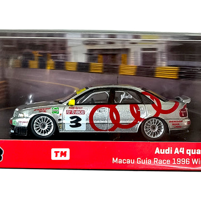 Tarmac Works Audi A4 Quattro Macau Guia Race 1996 Winner Frank Biela 1/64 Diecast