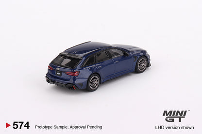 Mini GT Audi ABT RS6-R Navarra Blue Metallic MGT00574 1/64 Diecast
