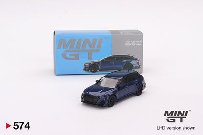 Mini GT Audi ABT RS6-R Navarra Blue Metallic MGT00574 1/64 Diecast