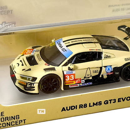 Kilo Works Audi R8 LMS GT3 EVO II 610 Racing TBC The Boring Concept China GT Championship Zhuhai Overall Winner YBJ-Peter Li 1/64 Diecast