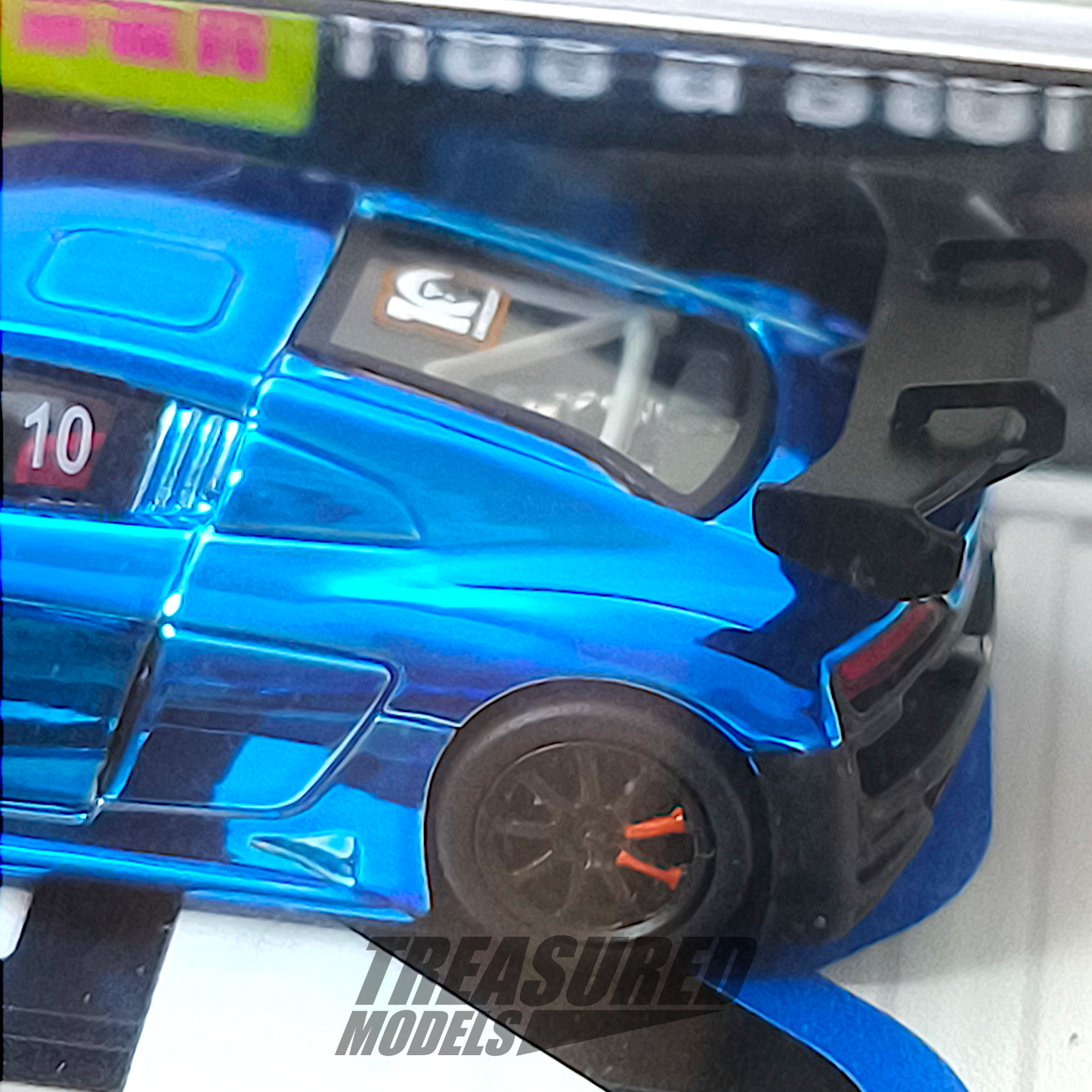 Tarmac Works Audi R8 LMS GT3 evo II Chrome Blue Tarmac Works 10th Anniversary 1/64 Diecast