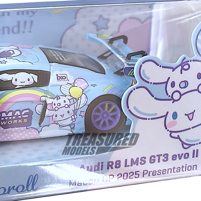 Tarmac Works Audi R8 LMS GT3 evo II Macau GP 2025 Cinnamoroll Presentation Macau GP Event Exclusive 1/64 Diecast