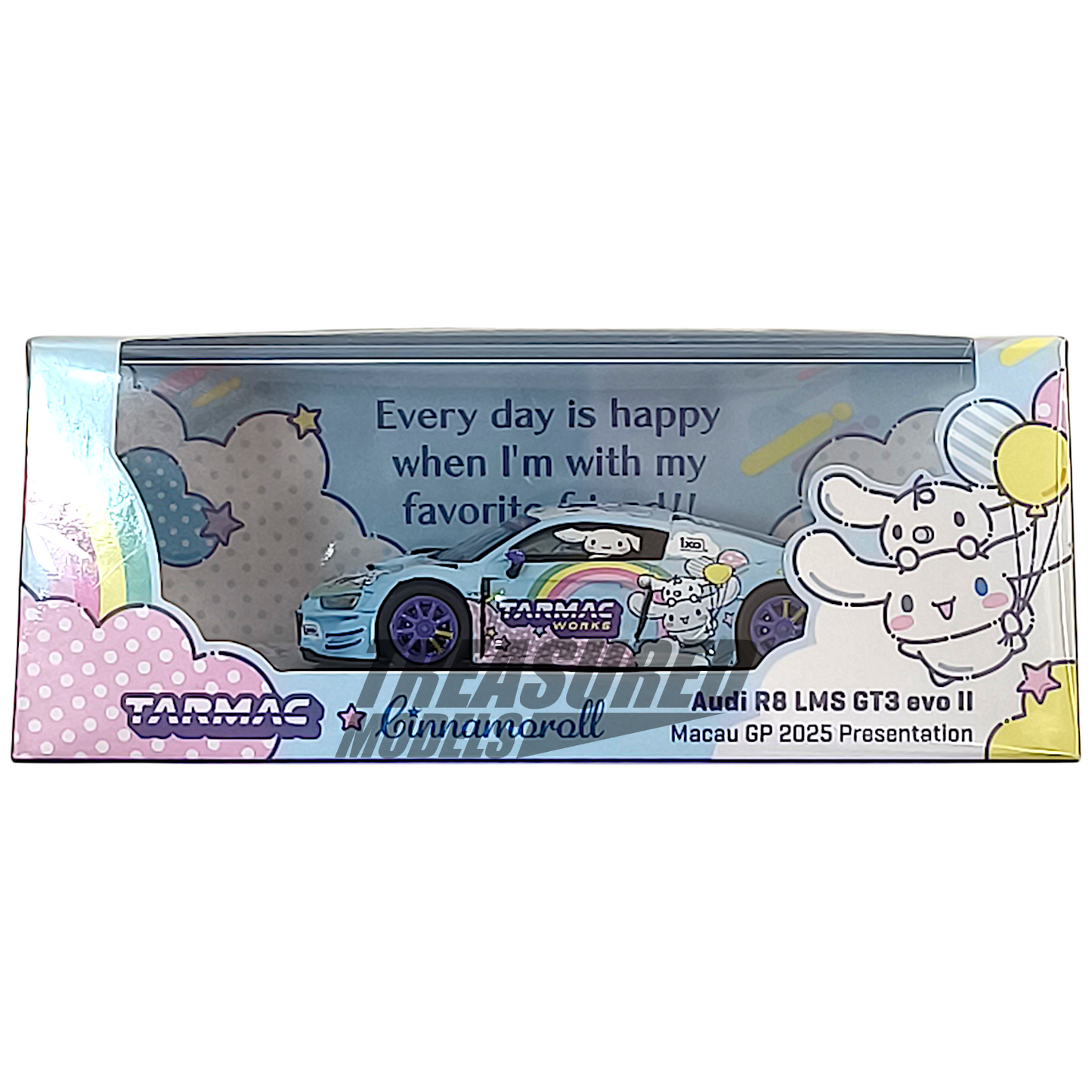 Tarmac Works Audi R8 LMS GT3 evo II Macau GP 2025 Cinnamoroll Presentation Macau GP Event Exclusive 1/64 Diecast