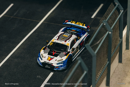 Tarmac Works Audi R8 LMS GT3 evo II Macau GT Cup - FIA GT World Cup 2024 Uno Racing James Yu W Truck & Tarmac Cards Cyber Formula T64G-043-24MGP30 1/64 Diecast