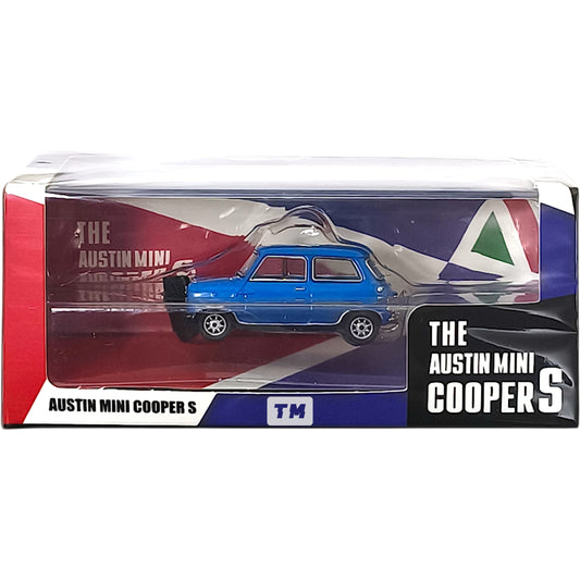 GCD Austin Mini Cooper S Blue 1/64 Diecast