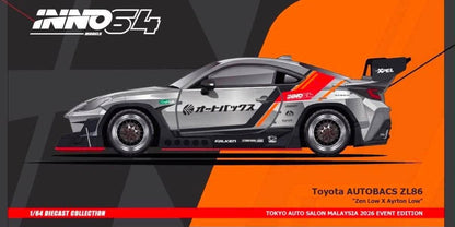 INNO64 Autobacs ZL86 TAS Malaysia 2026 1/64 Diecast