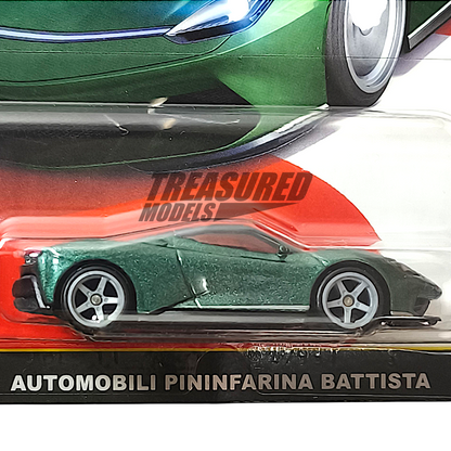 Hot Wheels Automobili Pininfarina Battista Verde Paradiso 2025 Premium Car Culture Euro Speed 1/64 Diecast