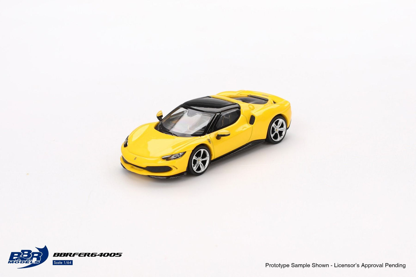 BBR Models Ferrari 296 GTB Giallo Modena BBRFER64005 1/64 Diecast