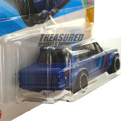 Hot Wheels BMW 2002 Metalflake Blue 2025 Main Line HW 70s vs 90s 1/64 Diecast