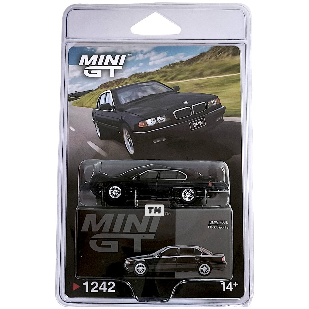 MINI GT BMW 750IL Black Sapphire Blister Packaging MGT01242-BL 1/64 Diecast