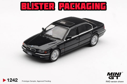 [Pre-Order] Mini GT BMW 750IL Black Sapphire Blister PackagingMGT01242BL 1/64 Diecast