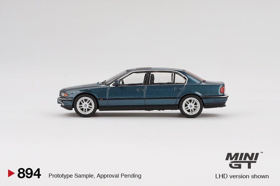Mini GT BMW 750IL Sorrento Blue Metallic MGT00894 1/64 Diecast