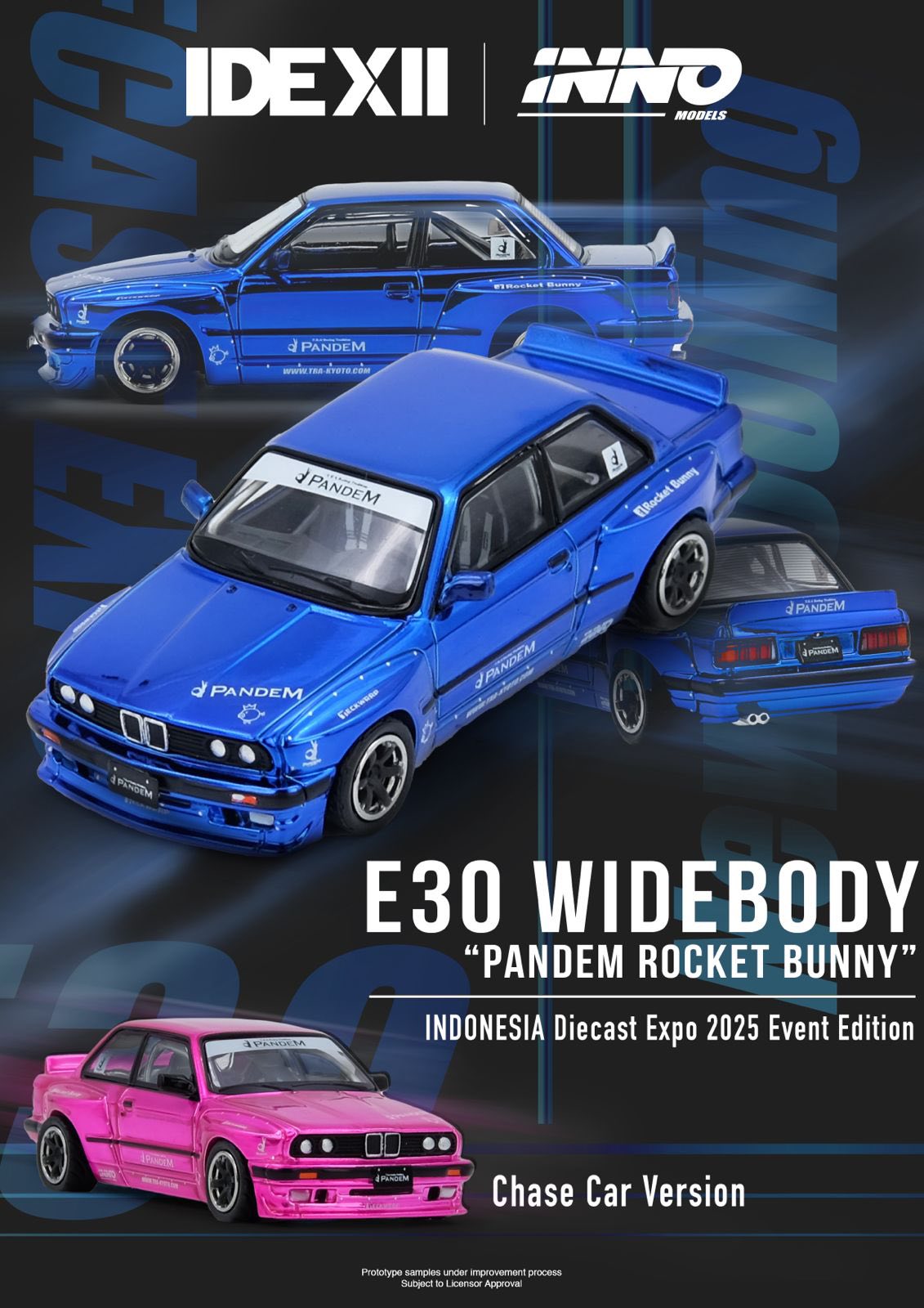 Inno64 BMW E30 Widebody Pandem Rocket Bunny IDE 2025 1/64