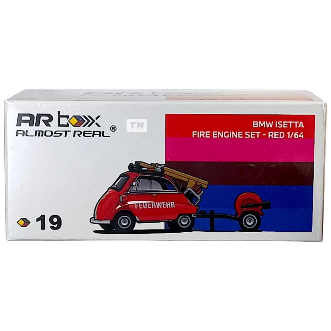 Almost Real AR Box BMW Isetta Fire Engine Set Red 19 630302001 1/64 Diecast