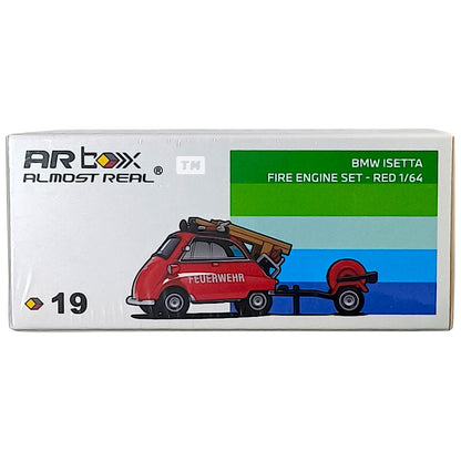 Almost Real AR Box BMW Isetta Fire Engine Set Red 19 630302001 1/64 Diecast