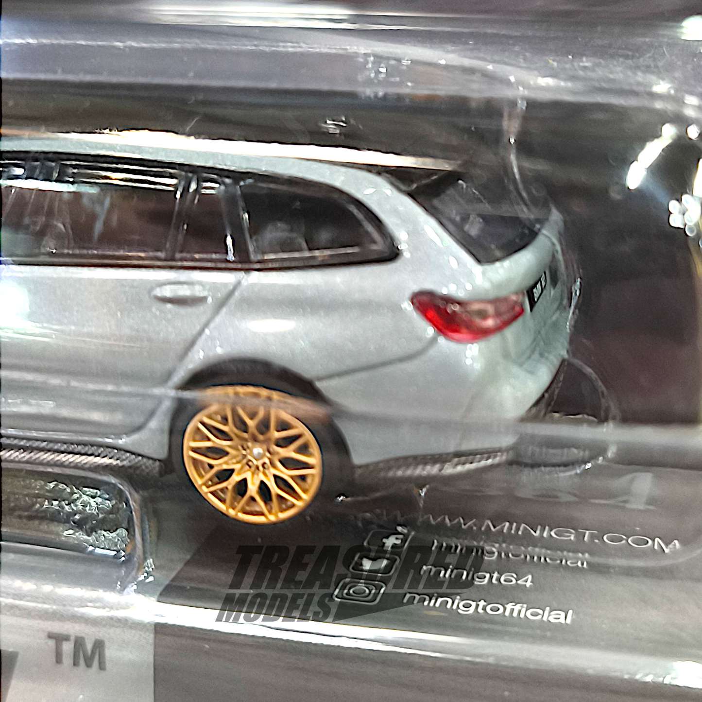 Mini GT BMW M3 Competition Touring Brooklyn Grey Blister Packaging MGT00864 1/64 Diecast