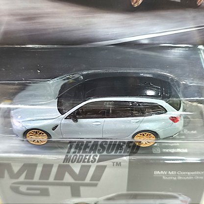 Mini GT BMW M3 Competition Touring Brooklyn Grey Blister Packaging MGT00864 1/64 Diecast