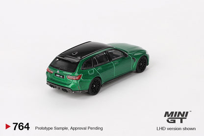 Mini GT BMW M3 Competition Touring Isle of Man Green Metallic MGT00764 1/64 Die Cast