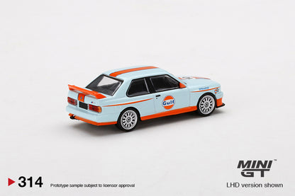 Mini GT BMW M3 E30 Gulf Blister Packaging MGT00314-BL 1/64 Diecast