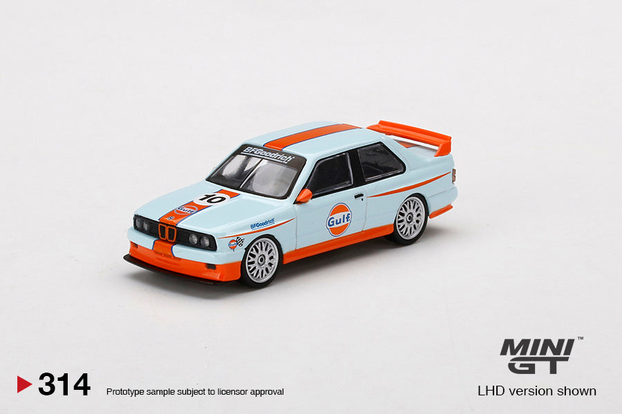 Mini GT BMW M3 E30 Gulf Blister Packaging MGT00314-BL 1/64 Diecast