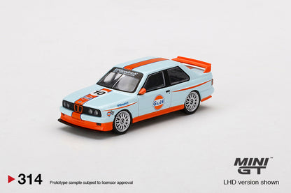 Mini GT BMW M3 E30 Gulf Blister Packaging MGT00314-BL 1/64 Diecast