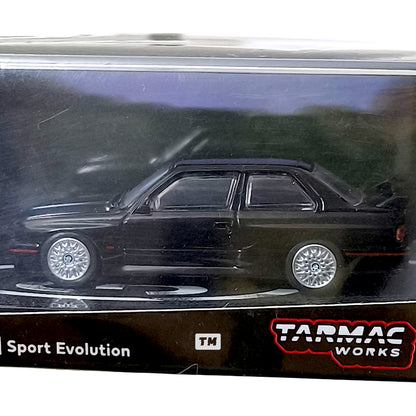Tarmac Works BMW M3 E30 Sport Evolution Black T64-009-BLK 1/64 Diecast