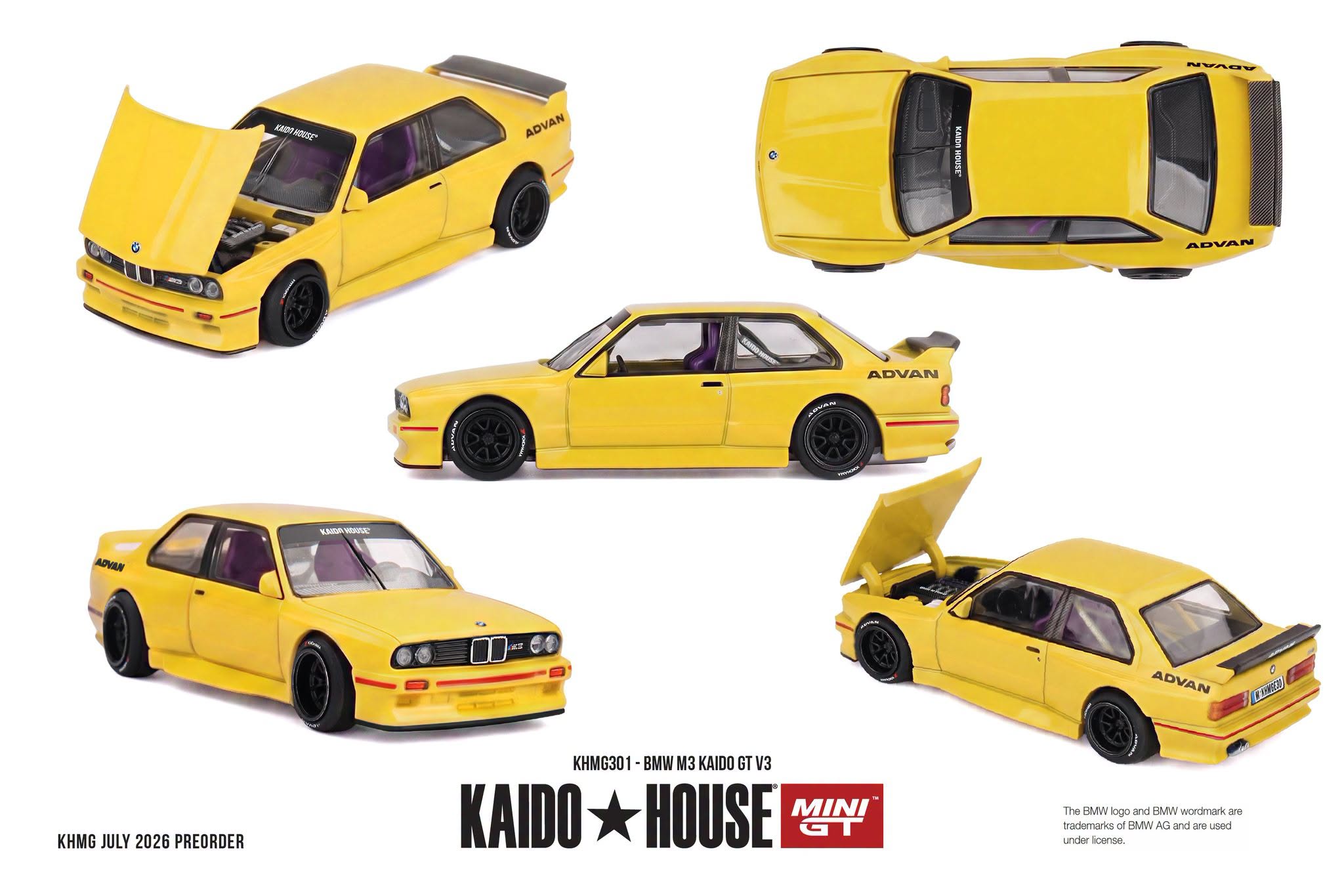 Pre-Order] Kaido House BMW M3 Kaido GT V3 KGMG301 1/64 Diecast