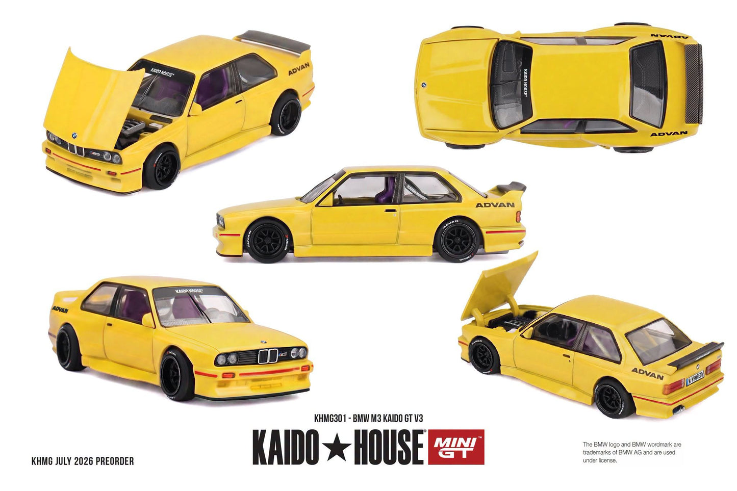 [Pre-Order] Kaido House BMW M3 Kaido GT V3 KGMG301 1/64 Diecast