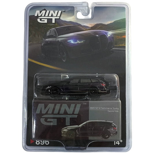 Mini GT BMW M3 M Performance Touring Daytona Violet Blister Packaging MGT00896BL 1/64 Diecast