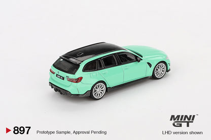Mini GT BMW M3 M Performance Touring Mint Green MGT00897 1/64 Die Cast