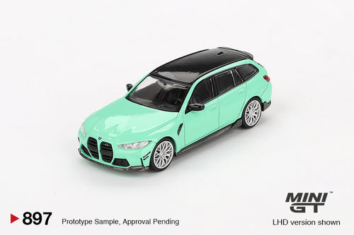 Mini GT BMW M3 M Performance Touring Mint Green MGT00897 1/64 Die Cast