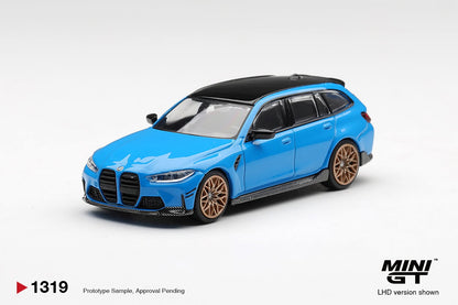 [Pre-Order] Mini GT BMW M3 M Performance Touring Riviera Blue MGT01319 1/64 Diecast
