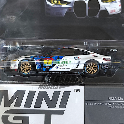 Mini GT BMW M4 GT3 #7 Studie BMW M4 BMW M Team Studie x CRS 2023 Super GT Series MGT00691 1/64 Diecast