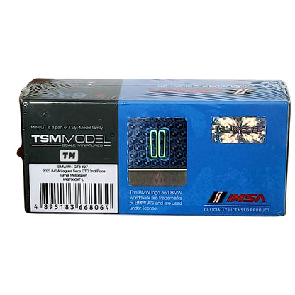 Mini GT BMW M4 GT3 #97 Turner Motorsport IMSA 2023 Laguna Seca GTD 2nd Place MGT00647 1/64 Diecast