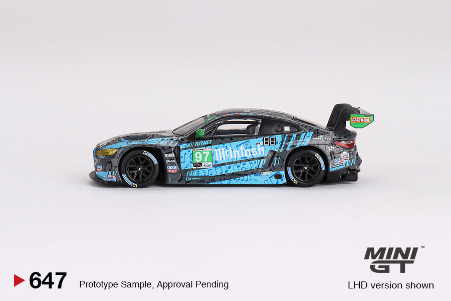 Mini GT BMW M4 GT3 #97 Turner Motorsport IMSA 2023 Laguna Seca GTD 2nd Place MGT00647 1/64 Diecast