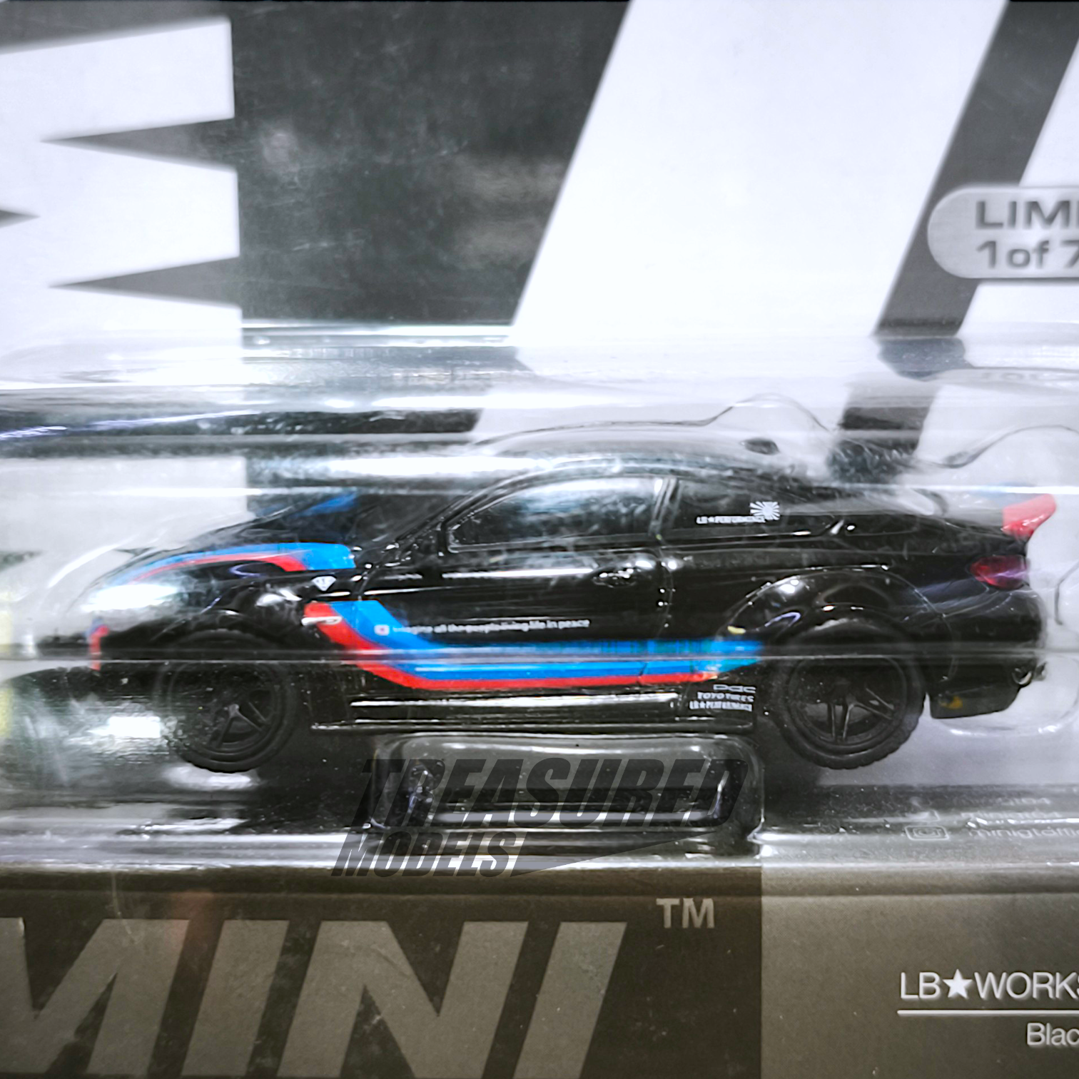 Mini GT BMW M4 LB Works Black W M Stripe LBWK Store Limited Mini GT BMW M4 LB Works Black W M Stripe LBWK Store Limited