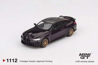 Mini GT BMW M4 M-Performance Daytona Violet MGT01112 1/64 Diecast