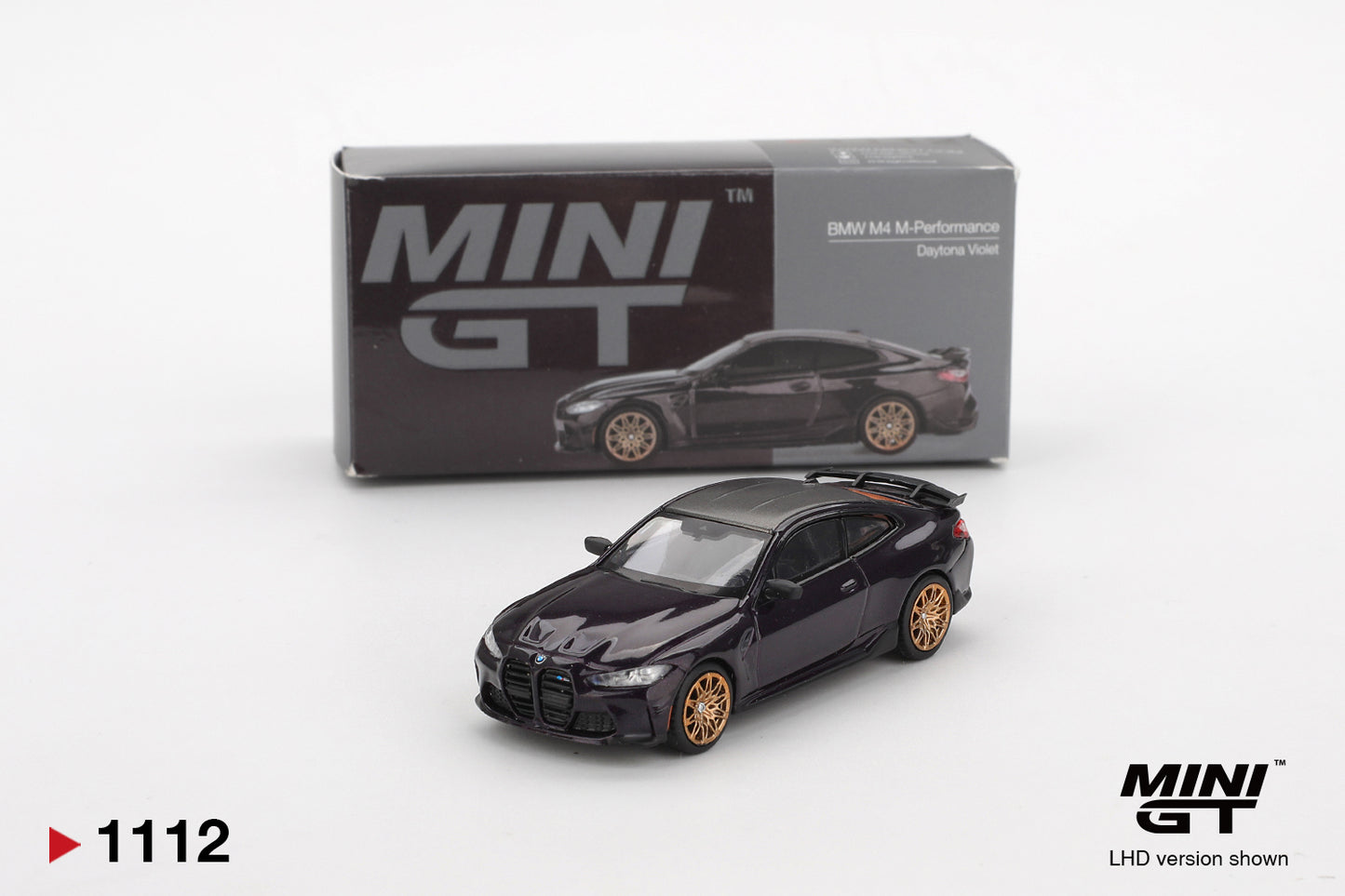 Mini GT BMW M4 M-Performance Daytona Violet MGT01112 1/64 Diecast