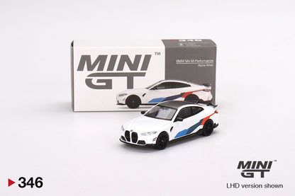 Mini GT BMW M4 M-Performance (G82) Alpine White MGT00346 1/64 Diecast